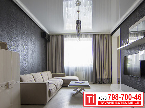 Tavan extensibil în living în Glodeni